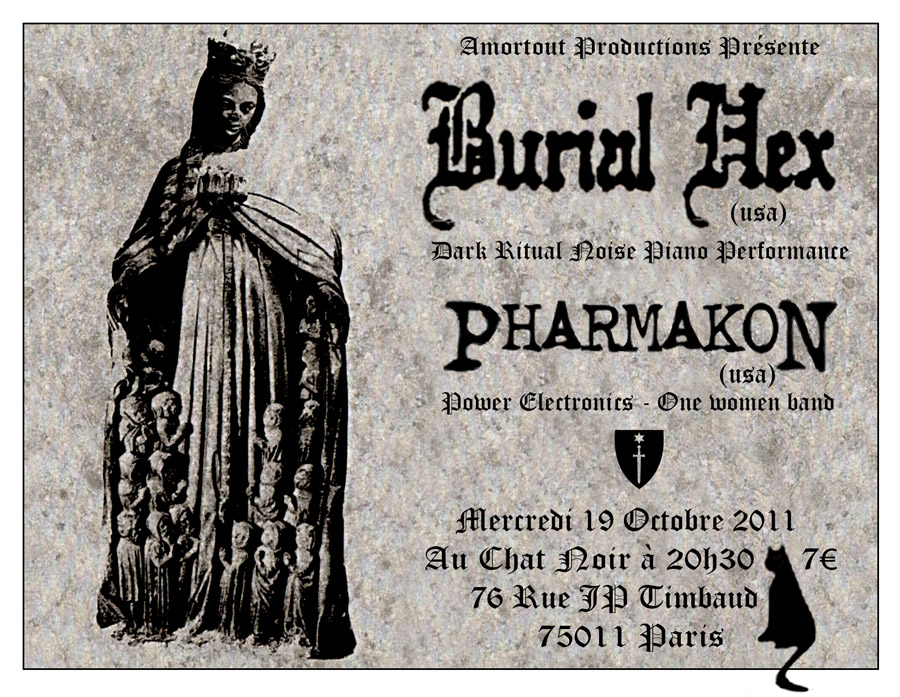 Burial Hex Concert Paris 19 octobre 2011 Au Chat Noir 75011